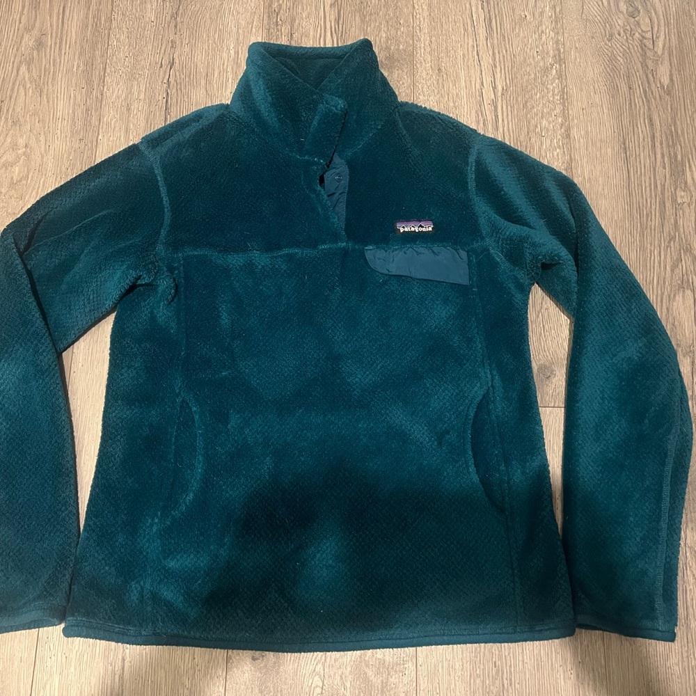 Patagonia Women's Deep Space Blue Snap-T Fleece Pullover Sz medium